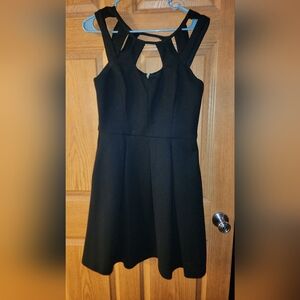 Betsy Johnson black midi dress